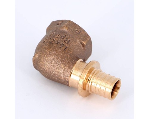 Угол надвижной В бронза REHAU 16х1/2" RX+