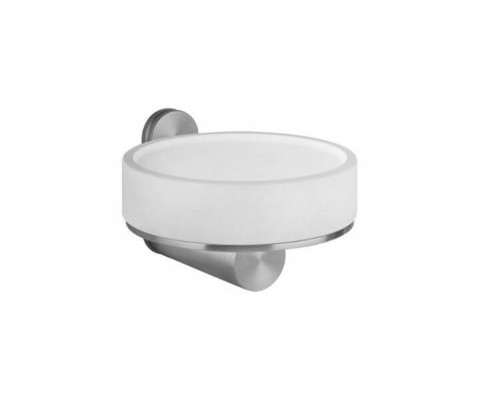 Мыльница, Gessi, 316, шгв 115-127.5-75, цвет-Steel Brushed/белый