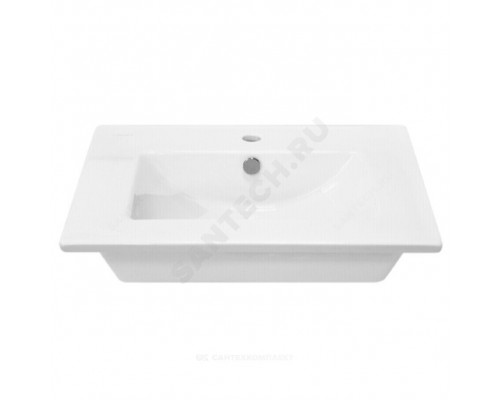 Умывальник меб Quadro 75 1/отв Sanita Luxe