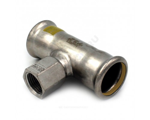 Тройник нерж AISI316L Дн42х42х1/2" Ру5 пресс/ВР газ Inoxpres Gas RM 189102042G