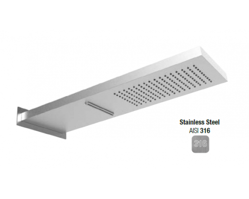 Верхний душ, Almar, Wall Mounted head showers, цвет-AISI 316