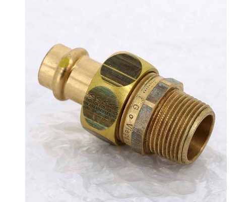 Муфта разъемная пресс-Н плоская прокладка бронза Profipress G VIEGA 15x3/4" Муфта разъемная пресс-Н плоская прокладка бронза Profipress G VIEGA 15x3/4"