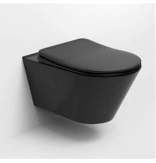 Boheme Avva Унитаз подвесной 35,5х53х32h см, цвет: black 972-B