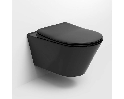 Boheme Avva Унитаз подвесной 35,5х53х32h см, цвет: black 972-B Boheme Avva Унитаз подвесной 35,5х53х32h см, цвет: black 972-B