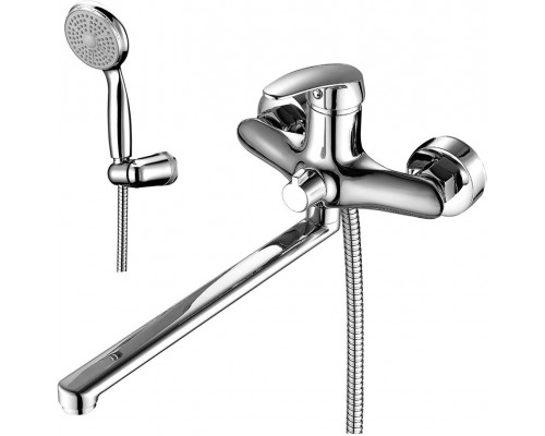 LM0451CLINARAСмеситель универсальный с плоским изливом 300 мм, дивертор с керамическими пластина LM0451C