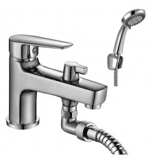 S35-38 Смеситель одноручный (35мм) на борт ванны, с коротким изливом, хром S35-38