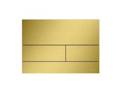 Клавиша смыва, Splendy, Stable Mood, для унитаза, шгв 220-5-150, с прямоугольными кнопками, цвет-золото матовое (брашированное)