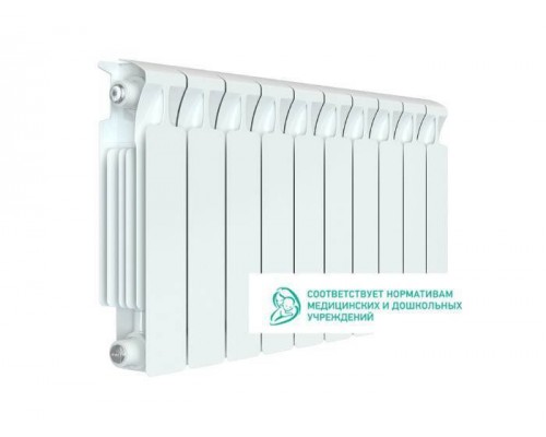 Rifar Monolit 350 10 секций, боковое подключение (белый)