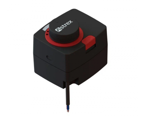Сервопривод, Astrex, MSM, поворотный аналоговый, 24В AC/DC, 6 Нм, 0-10В, 5Вт, 120сек/90°, с кабелем 1 м