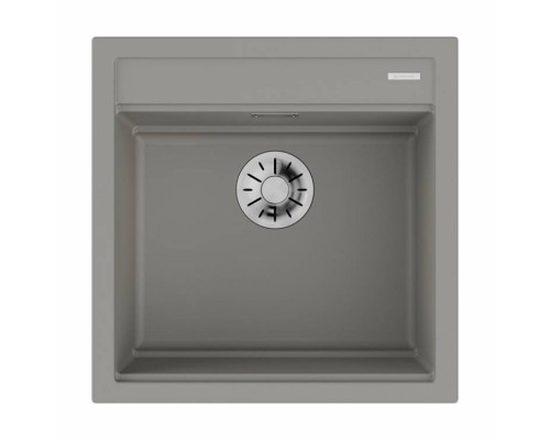 Мойка, OMOIKIRI, Kitagawa, шгв 510-510-200, отверстия для смесителя-3 промаркированных, чаши-1, цвет-Leningrad Grey