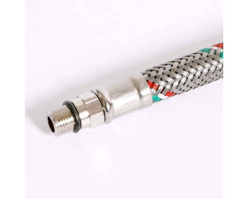Гибкая подводка для смесителя UNI-FITT М10х1 - 1/2" 60 см оплетка из нержавеющей стали Гибкая подводка для смесителя UNI-FITT М10х1 - 1/2" 60 см оплетка из нержавеющей стали