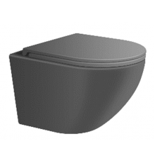 Унитаз, Splendy, Light, Tornado, подвесной, шгв 365-525-345, с сиденьем, цвет-серый матовый/серый глянцевый