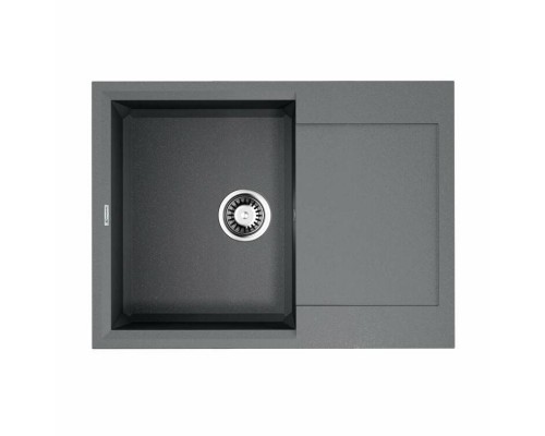 Мойка, OMOIKIRI, Sakaime, шгв 680-500-230, отверстия для смесителя-6 промаркированных, цвет-Leningrad grey