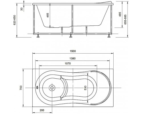Афродита 150 пустая без фр.экр. AFR150-0000033