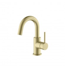 AQ1307BG ЕВРОПА смеситель для раковины, без донного клапана, шлиф. золото AQ1307BG