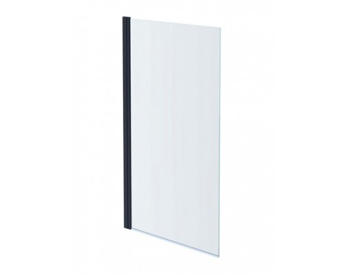 AQ DEL SBA 08015GM Шторка на ванну, одноэлементная, поворотная 800X1500 профиль оружейная сталь, стекло прозрачное AQ DEL SBA 08015GM