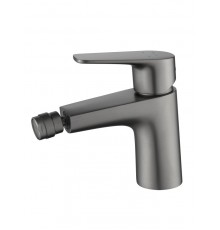 AQ1118BGM БЕТТА смеситель для биде, оружейная сталь (шлиф. черный хром) AQ1118BGM