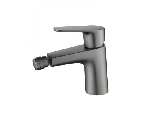 AQ1118BGM БЕТТА смеситель для биде, оружейная сталь (шлиф. черный хром) AQ1118BGM