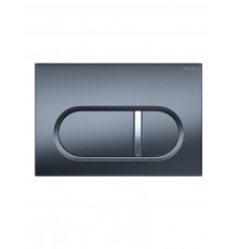 KDI-0000050 (016C-1) Панель смыва Оружейная сталь матовая (клавиши прямоугольные) KDI-0000050