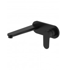 AQ1813MB НИКА смеситель для раковины настенный (внешняя и скрытая часть), матовый черный AQ1813MB