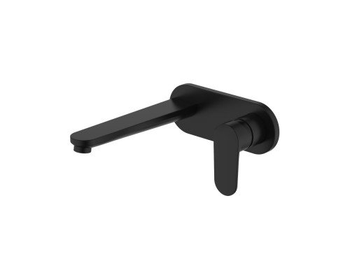 AQ1813MB НИКА смеситель для раковины настенный (внешняя и скрытая часть), матовый черный AQ1813MB