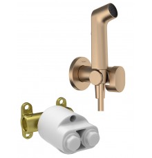 29232140S Set HG Комплект для гигиенического душа встроенный Bidette 1jet S со шлангом и держателем, шлиф.бронза (29232140+29235180) 29232140S