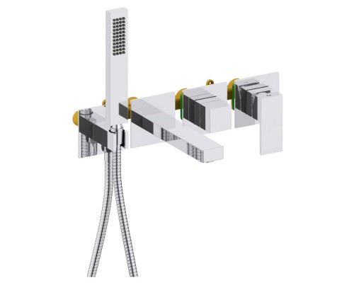 AQ1644CR ЛИБРА смеситель для ванны встроенный (внешняя и скрытая часть) AQ1644CR