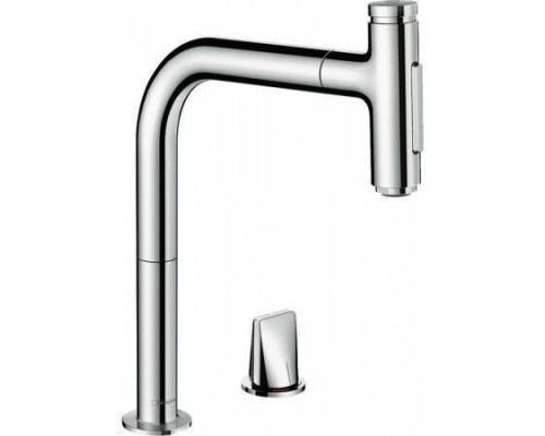 Смеситель для кухни, Hansgrohe, Metris Select M71, цвет-хром