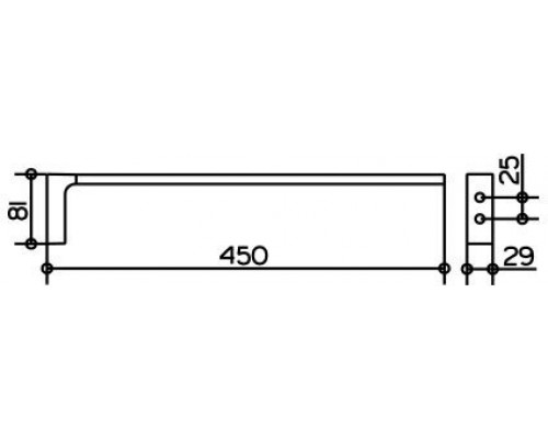 11118010000 EDITION 11 Полотенцедержатель двойной, хром 11118010000