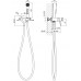 AQ1719CR ЛУГАНО комплект для гигиенического душа встроенный (смеситель + гигиеническая лейка + шланг) AQ1719CR