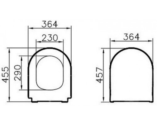 110-003-019 Универсальное тонкое сиденье с микролифтом, дюропласт 110-003-019