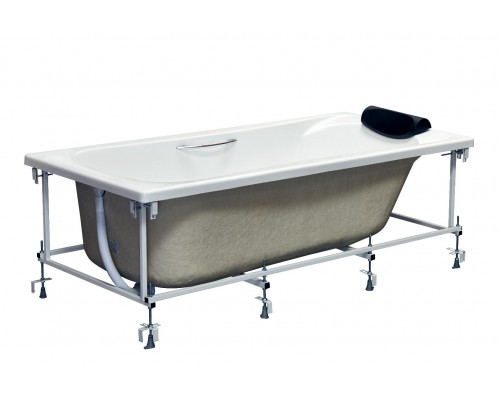 ZRU9307686 BECOOL монтажный комплект для акриловой ванны 1800x900 мм (хромированные ручки, каркас, комплект креплений к стене, система слив-перелив) ZRU9307686