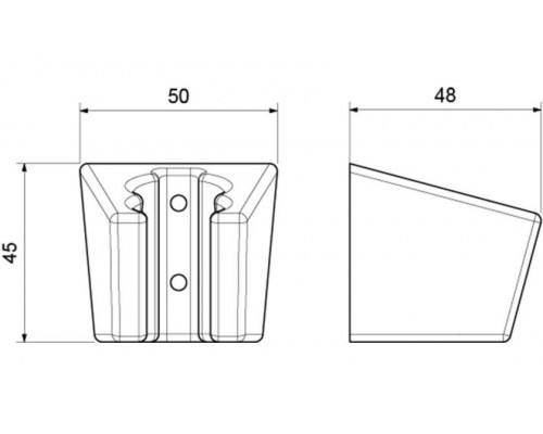 AQ2402MB держатель ручного душа, матовый черный AQ2402MB