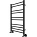 Вега П10 500х800 Полотенцесушитель Aquatek (черный муар) AQ DR1080BL