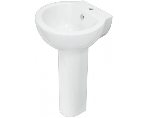 ART 50 Умывальник пьедестальный ВКС Белый S1 (WB.PD/Art/50-C/WHT.G/S1) WB.PD/Art/50-C/WHT.G/S1