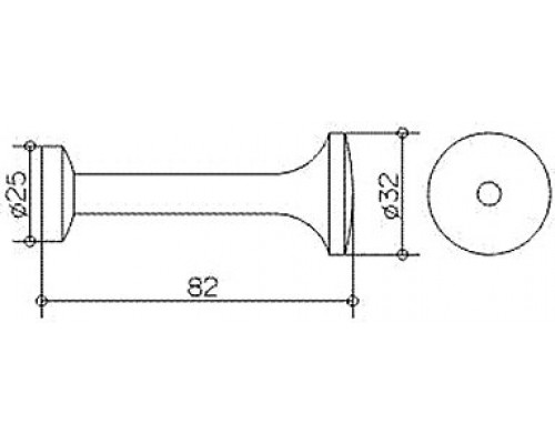 11616010000 ELEGANCE Крючок для халата 82 мм, хром 11616010000