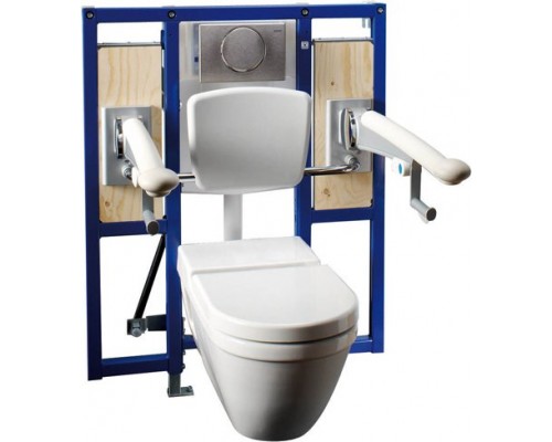 111.375.00.5 Инсталляция Geberit Duofix для подвесного унитаза, 112 см, со смывным бачком скрытого монтажа Sigma 12 см, для лиц с ограниченными возмож 111.375.00.5