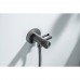 AQ1023BGM БЕТТА комплект для гигиенического душа Select встроенный (смеситель + гигиеническая лейка + шланг), оружейная сталь (шлиф. черный хром) AQ1023BGM
