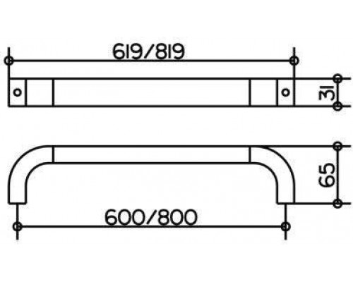30001010600 EDITION 300 Полотенцедержатель 60 см, хром 30001010600