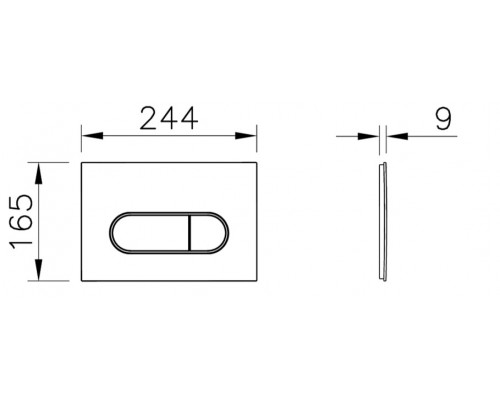 740-2224 Root Round панель смыва, золото 740-2224