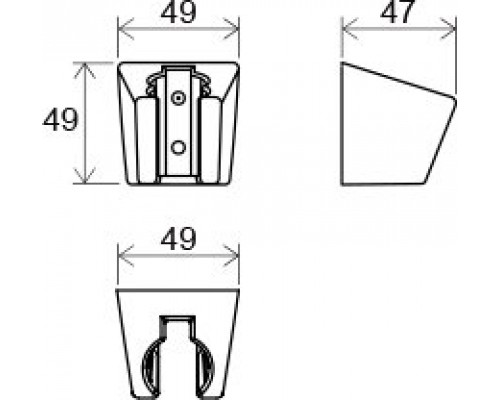 Держатель пластиковый 612.00 X07P345