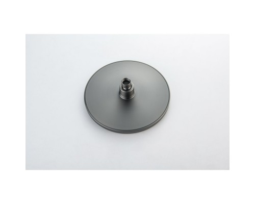 AQ2343BGM ЕВРОПА термостатическая душевая система (смеситель для душа) 220мм, оружейная сталь (шлиф. черный хром) AQ2343BGM