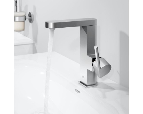 23873003 Plus Смеситель однорычажный для раковины с нажимным сливным гарнитуром, поворотный излив, L-Size, хром 23873003