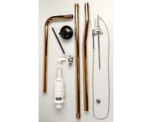 871111+878011+BOBR+MS87NC CLASSIC SET Приставной унитаз со сливом в стену+Бачок верхний+Смывной механизм с высокой трубой БРОНЗА+Сиденье Орех грецкий SET_CLASSIC_BR