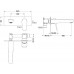 AQ1113CR БЕТТА смеситель для раковины настенный (внешняя и скрытая часть) AQ1113CR