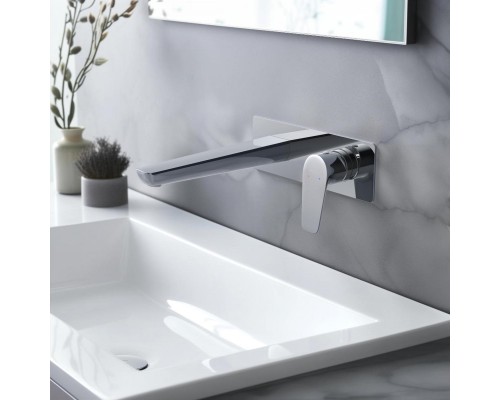 AQ1113CR БЕТТА смеситель для раковины настенный (внешняя и скрытая часть) AQ1113CR