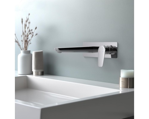 AQ1113CR БЕТТА смеситель для раковины настенный (внешняя и скрытая часть) AQ1113CR