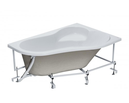 1.WH11.2.037 ИБИЦА XL 160х100 ванна асимметричная акриловая правосторонняя белая 1.WH11.2.037