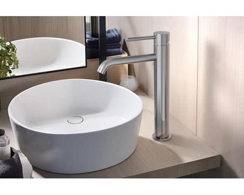 AQ1304CR ЕВРОПА смеситель для раковины высокий 215, без донного клапана AQ1304CR