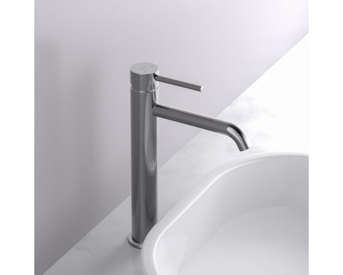 AQ1304CR ЕВРОПА смеситель для раковины высокий 215, без донного клапана AQ1304CR